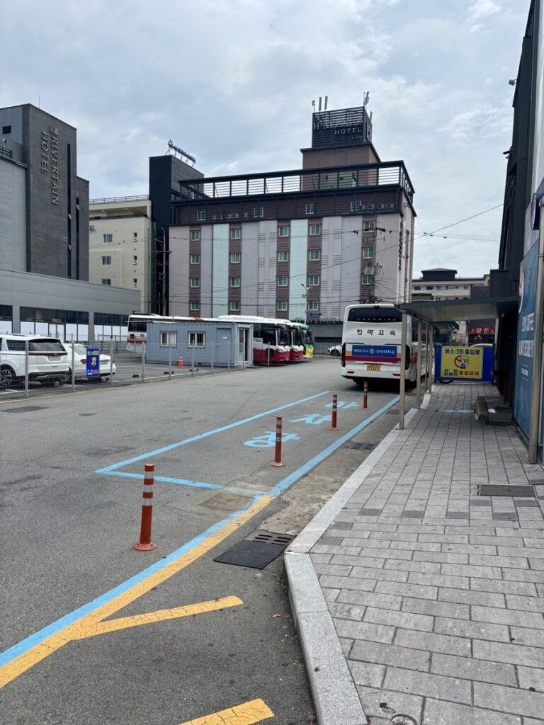 慶州高速バスターミナルを写した写真